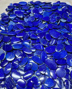 Lapis Lazuli ธรรมชาติอัญมณี Cabochon ขัดคริสตัลทุกขนาดสำหรับการทำจี้เครื่องประดับ - Product Image 2