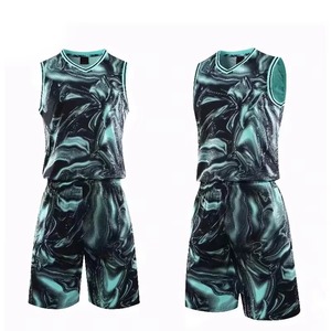 Men's <b>Red</b> Black Sublimated Basketball Jersey Set Sleeveless V-Neck Quick Dry Polyester Uniform All Seasons Adult Regular Fit - Product Image 3