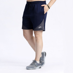 Shorts de sport athlétiques pour hommes, bicolores, avec logo personnalisé, respirants, pour la course à pied et l'entraînement, légers, vêtements de sport décontractés - Product Image 4
