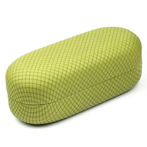 รูปทรงสี่เหลี่ยมผืนผ้าลายเพชรสีเขียวสไตล์เรียบง่ายกล่องใส่แว่นตาแบบแข็ง - Product Image 3