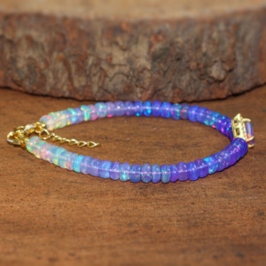 Bracelet perlé plaqué argent 925 avec breloque cerf-volant et perles ombragées, exportation à prix de gros - Product Image 5