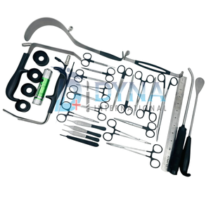 Juego de 32 Piezas de Alta Calidad para Aumento de Senos con Caja de Acero Inoxidable (Recubrimiento Negro), Instrumentos de Cirugía Plástica con Certificación CE - Product Image 5