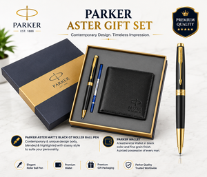 Set de Cuaderno y Bolígrafo Parker Adonix de Acero Inoxidable Premium, Impresión Digital, Cartera Negra Mate, Regalo Ejecutivo Corporativo, Regalo de Halloween - Product Image 3