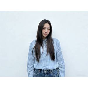 Women's Casual <b>Gingham</b> Shirt Light <b>Blue</b> Checkered Long Sleeve Button Down Blouse for Streetwear - Product Image 2
