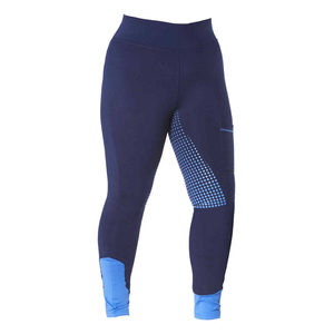 Leggings d'équitation taille haute gris avec empiècements rouges, extensibles, longueur intégrale, vêtements d'équitation, sur mesure - Product Image 3