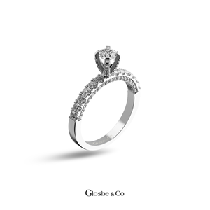 Anillos de Mujer al por Mayor, Anillo Redondo de Oro Sólido de 18K con Diamante Natural de 4.5 Quilates, Corte Perfecto F/VVS2, para Uso Diario - Product Image 1