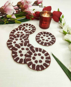 Best Quality Embroidery Beaded Coaster by Creative Art Zone - Product Image 2