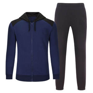 Sudadera con Capucha Azul para Hombre, con Cierre, Manga Larga, Color Sólido, Transpirable, de Poliéster, para Otoño - Product Image 4