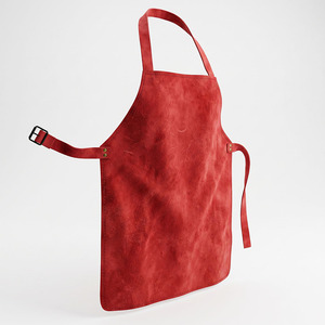 Tablier de soudeur en cuir croûte de vachette robuste, ignifuge, pour barbecue, construction, industriel, chaud et épais - Product Image 2