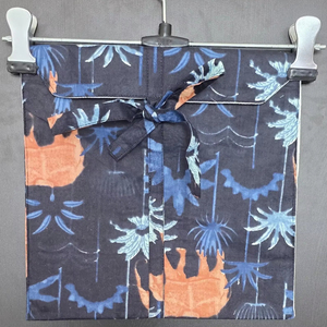 Ensemble de pyjama élégant pour femme en coton imprimé à la main motif éléphant tropical, vêtements de nuit d'été durables et écologiques - Product Image 1