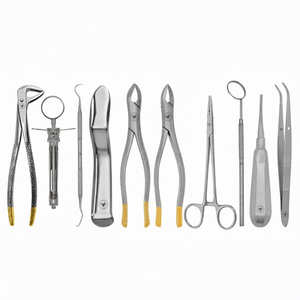 Kit de 10 Piezas para Extracción Dental Manual, Pinzas TC # 150 # 151 # Juego de Instrumentos Reutilizables de Acero Inoxidable 74N - Product Image 1
