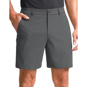 Ensemble court 2 pièces tendance pour homme 2025 – Tissu toile coupe-vent, short taille haute, coupe régulière, couleur unie, 100 % respirant - Product Image 5
