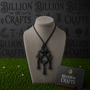 Colgante Amuleto Vikingo Rústico al por Mayor, Hecho a Mano, Hierro Grabado y Forjado, Modelo BOC-HF-0131E, Collar Nórdico Medieval Gótico - Product Image 6