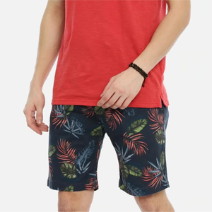 Shorts de Baño para Hombre con Estampado Tropical, Cintura Media, Secado Rápido, Casuales, Cortos, de Poliéster, con Cintura Elástica - Product Image 1