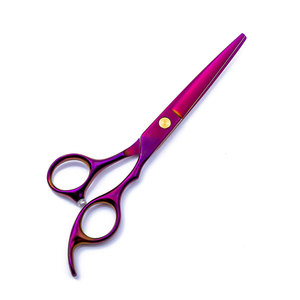 High Quality Stainless Steel <b>Left</b>-<b>Handed</b> Foldable Barber <b>Scissors</b> with Sharp Edge Long Handle for Salon Use ROOTCARE INSTRUMENTS - Product Image 1