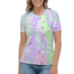 T-shirt personnalisé pour femme, décontracté, hiver, col sublimé, imprimé sur toile, respirant, séchage rapide, haute qualité, prix abordable - Product Image 1