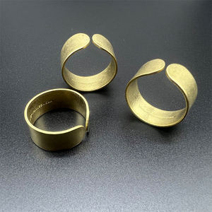 Base de bague en laiton brut, ajustable, pour la création de bijoux, MS Handicraft Ms-wc-001, durable - Product Image 2