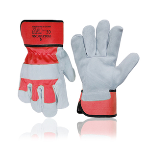 ถุงมือป้องกันความปลอดภัย Holy Signs Aramid หนา 10 มิล 8 มิล สีแดง สีเทา กันลื่น ทนต่อการเสียดสี ใช้งานทั่วไป ปลายแขนตรง ผลิตในประเทศปากีสถาน - Product Image 1