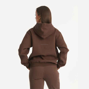 Sialverse OEM personnalisé vêtements de sport écologiques pour femmes automne 2 pièces ensemble grande taille imprimé pantalons de survêtement 100% coton survêtements - Product Image 5