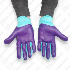 Guantes de Bateo de Béisbol y Sóftbol Personalizados de Cuero Genuino con Cierre de Velcro, Ecológicos, Último Modelo - Product Image 3