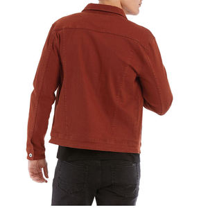 แจ็คเก็ตยีนส์ผู้ชายแบบมีฮู้ด ดีไซน์สปอร์ตสั่งทำพิเศษ คุณภาพสูง พร้อมโลโก้ด้านหน้า น้ำหนักเบา - Product Image 3