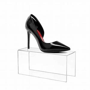 Precio de fábrica 2025, soporte elevador de zapatos de acrílico transparente, pantalla elegante para zapatillas de deporte, tacones y calzado en tiendas minoristas y eventos - Product Image 5