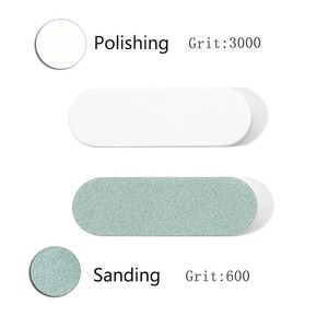 Lime à ongles double face en éponge, ponçage et polissage, grain 180, réutilisable, nouveau design pour le soin des ongles - Product Image 1