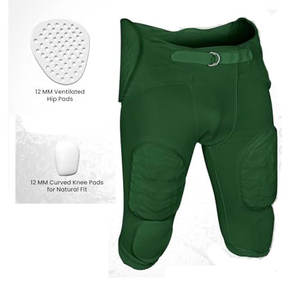 Pantalones de fútbol americano ajustables, ligeros, con cintura con botones, pantalones de fútbol americano, ropa deportiva, fáciles de usar, cómodos - Product Image 3
