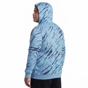 Men Plus Size Printed Zip-Up Hooded Fleece <b>Jacket</b> Casual Regular Fit Winter Wear Zipper Hoodie Men French Terry Track Top Hood - Product Image 4