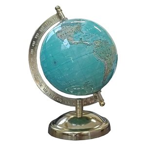 Globo terráqueo moderno con base metálica y pieza decorativa para el hogar y la oficina - Product Image 2