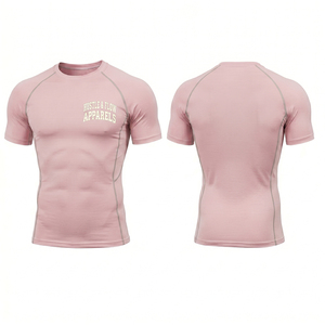 Chemises de compression pour hommes de qualité supérieure, respirantes, à manches courtes, couche de base, séchage rapide, vêtements de fitness, chemise de compression - Product Image 1