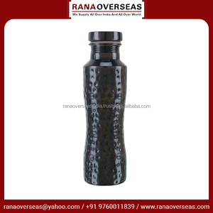 High Standard Quality Antique Hammered Copper Water <b>Bottle</b> With Ayurvedic Health Benefits for Yoga Thanksgiving Gift - Product Image 3