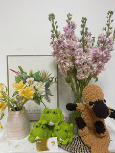 Animaux en laine au crochet pour bébé, jouet artisanal du Vietnam, poupée en peluche douce, porte-clés pour enfants, cadeau de vacances - Product Image 4