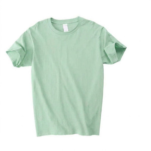 T-shirts pour hommes de haute qualité, 100% coton, à manches courtes, respirants, avec logo personnalisé imprimé sur le devant, décontractés, grande taille, vert - Product Image 3