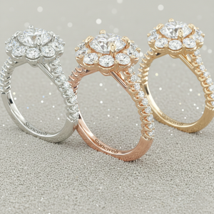 แหวนเพชรชุบโรสโกลด์สำหรับชุดง่ามที่ได้รับการรับรองความรักของ Stonewels - Product Image 5