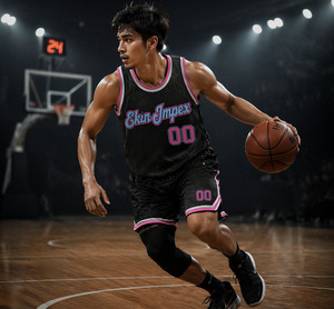 OEM Wholesale Unisex Custom Logo Embroidery Breathable 100% Polyester Sleeveless Basketball Jersey Oversized Laker for Adults - Product Image 2