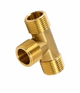 Conector en T de 3 Vías de Latón con Rosca NPT Macho de Alta Presión para Suministro de Agua, Medida en Pulgadas, Resistente a la Corrosión - Product Image 4