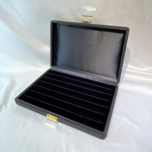 Caja Organizadora Rectangular de Brocado Japonés con Seis Ranuras, Diseñada para Almacenamiento de Gran Capacidad, 280x190x50mm - Product Image 1