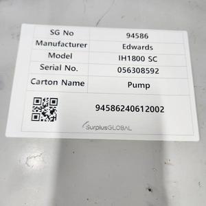 Edwards IH1800 Dry <b>Vacuum</b> <b>Pump</b> - Trusted Global Legacy Semiconductor Equipment and Parts at - Product Image 5