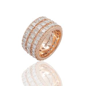 Top Selling Moissanite Diamond Hip Hop <b>Ring</b> VVS Brilliance <b>Iced</b> Out Statement Jewelry for Parties Events Available for Sale - Product Image 2
