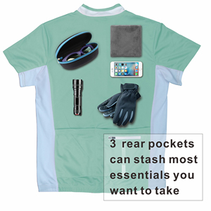 Maillot de cyclisme pour femmes, respirant, à manches courtes, vêtements de vélo de route, vêtements de cyclisme réfléchissants - Product Image 3
