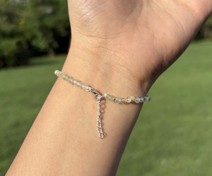 Genuine Herkimer Diamond Crystal <b>Bracelet</b> Handmade 925 Sterling Silver Minimalist <b>Beaded</b> <b>Bracelet</b> Factory Wholesale - Product Image 2