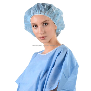 Combinaisons de blouses médicales jetables SMS bleues confortables, uniformes médicaux d'hôpital, ensembles de blouses - Product Image 2