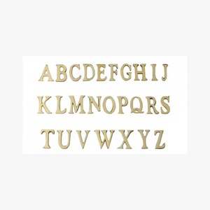 Modern 3D Gold Alphabet Letters Adhesive Door Sign <b>Plate</b> for Entry Eco-Friendly Design From Indian Supplier - Product Image 1