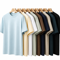 T-shirt vierge pour homme à manches courtes et col rond, en pur coton lourd 230G, doux, personnalisable avec broderie OEM, prix usine CN Bangladesh
