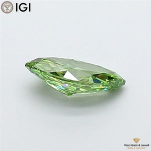 IGI Certified VS1 Clarity Fancy Vivid <b>Green</b> Color CVD Lab Grown Diamond 2.01 CARAT MARQUISE Shape for Gorgeous Pendant - Product Image 5