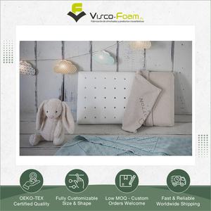 Coussin bébé en mousse à mémoire de forme perforée de qualité supérieure, disponible en grandes quantités, du fabricant espagnol de premier plan. - Product Image 5