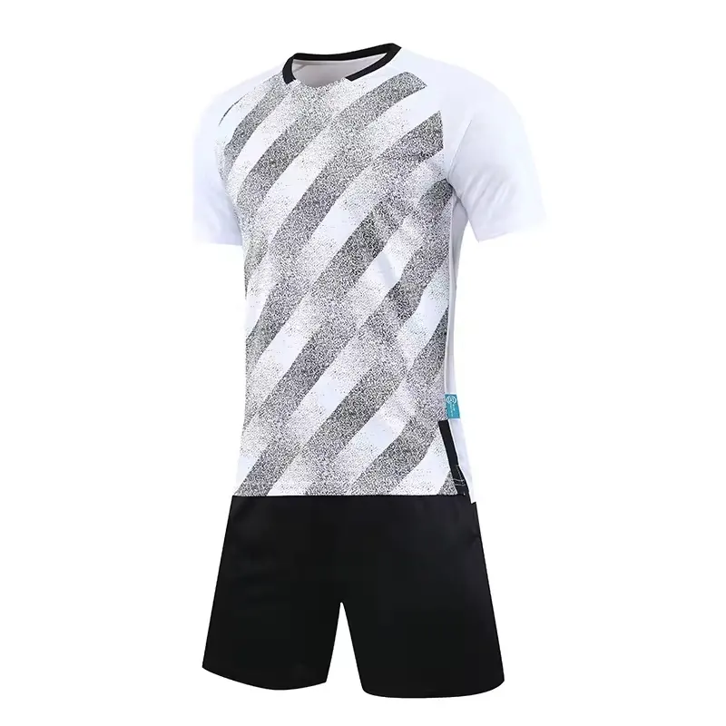 Solid Color Custom Logo Men's Soccer Uniform Sublimation With Team No Men's Soccer Jersey And Pant Set Reversible Youth Uniform