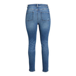 Pantalones Vaqueros de Mezclilla para Mujer, Cintura Alta, Diseño Recto, Casuales, Transpirables, Ajustados, para Verano - Product Image 4