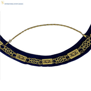 Épingle de sécurité pour collier de regalia maçonnique haut de gamme brodé, fabrication professionnelle, style classique, design élégant - Product Image 4